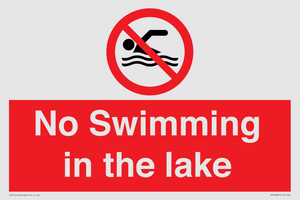 No Swimming in the lake